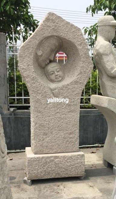 प्राकृतिक स्प्लिट स्टोन मूर्तिकला