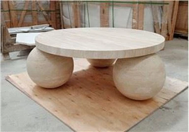 कम गोल ट्रैवर्टीन कॉफी टेबल चीन